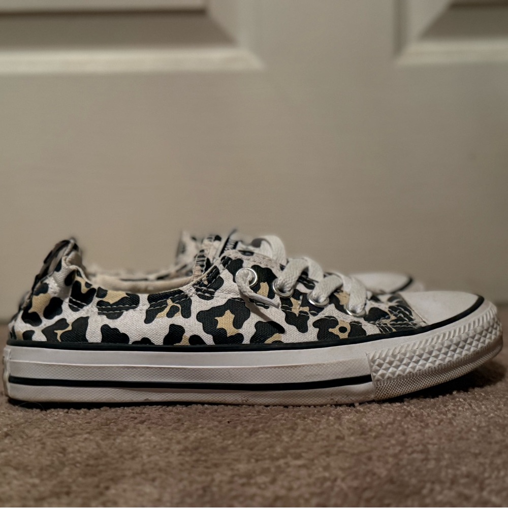 Chuck Taylor Allstar Shoreline Canvas - Converse Leopard Print Sneakers - Picture 3 of 4
